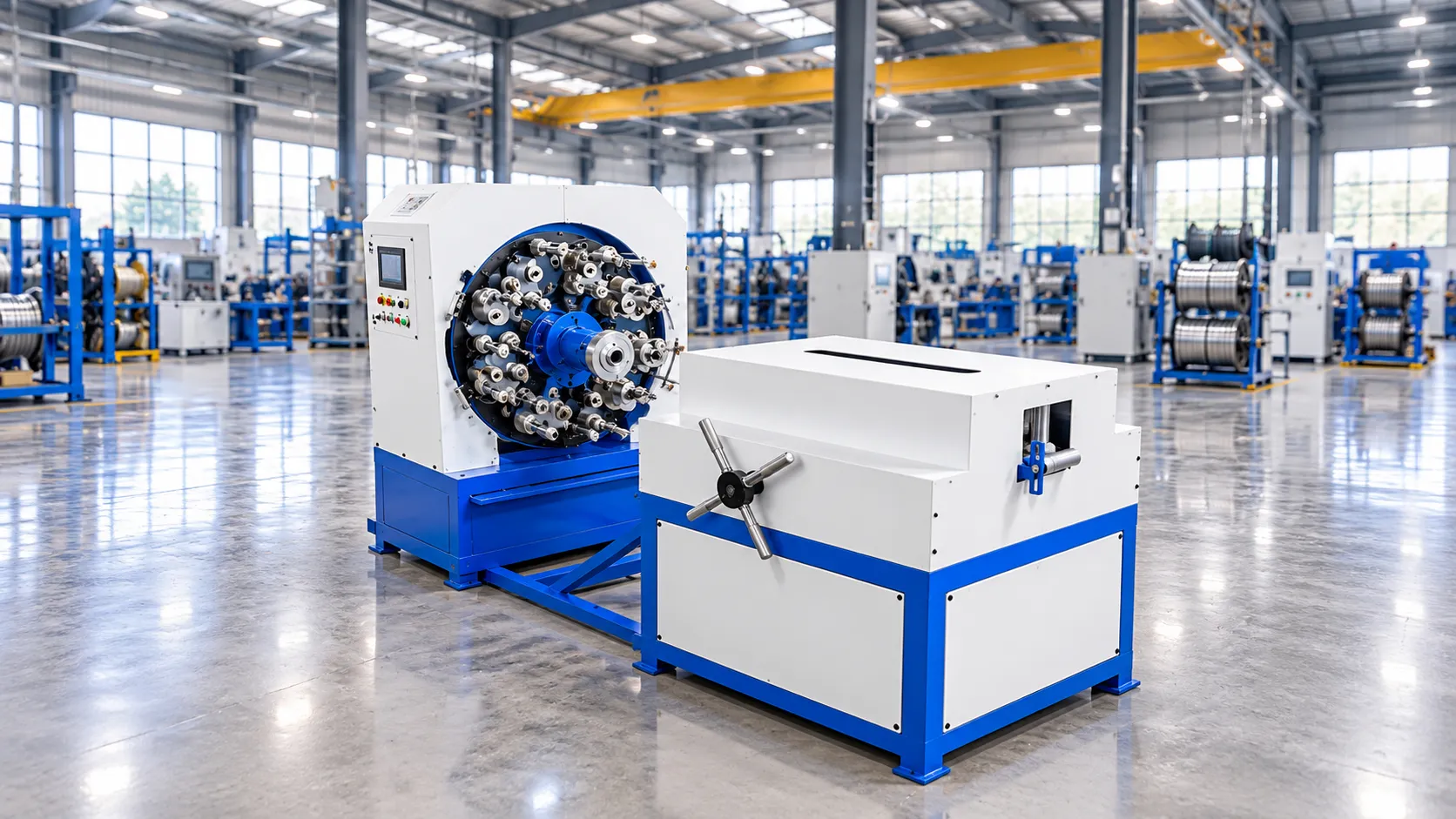 High Speed 24 Carrier Double Deck Horizontal Yarn Braiding Machine