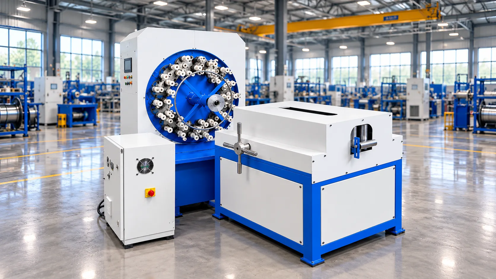 High Speed 36 Carrier Horizontal Yarn Braiding Machine