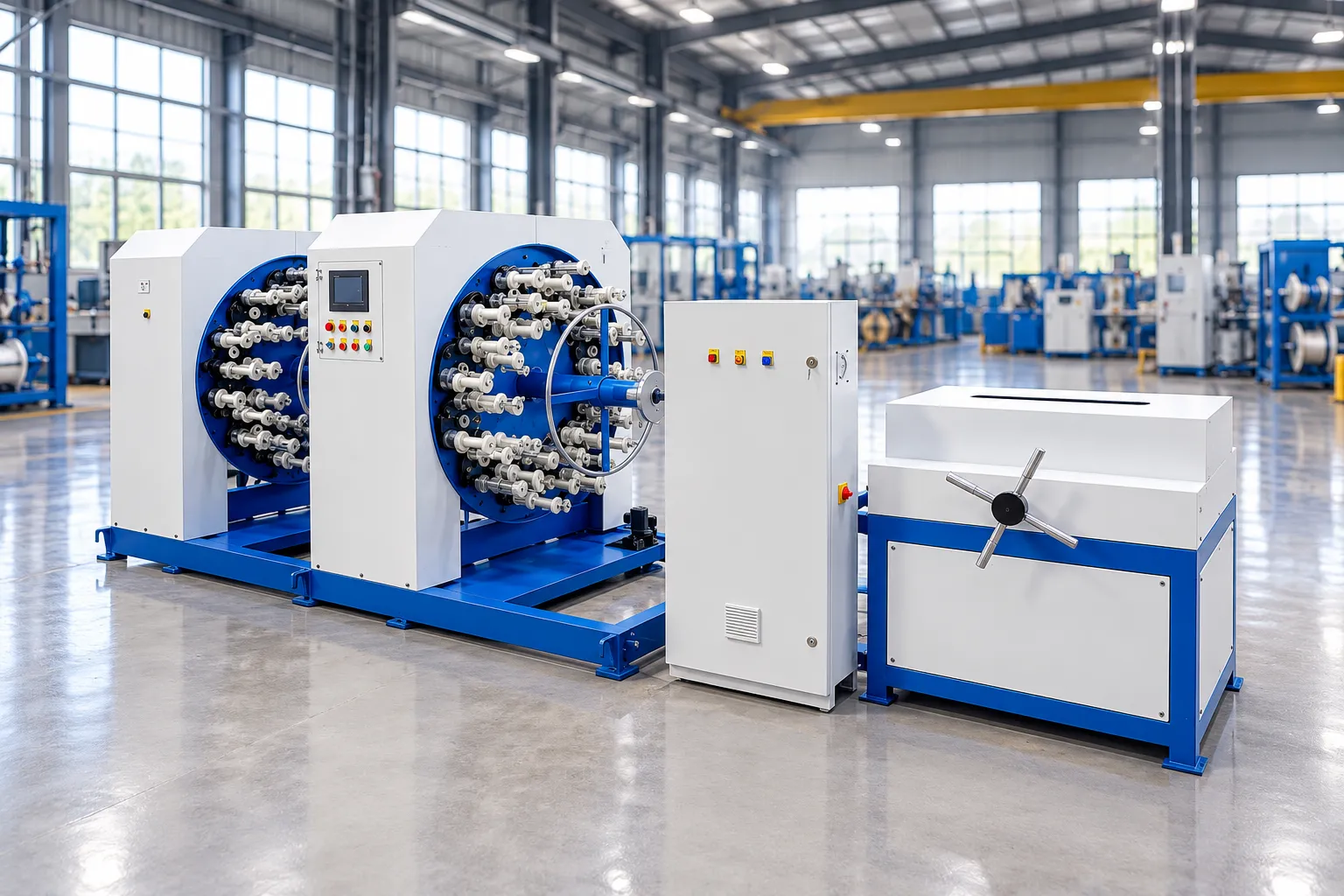 High Speed 36 Carrier Double Deck Horizontal Yarn Braiding Machine